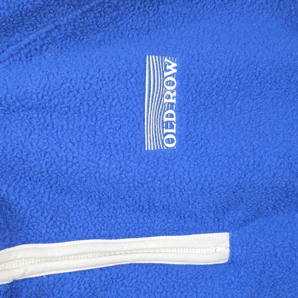 Old Row Blue & White Quarter Zip Fleece Mens Size XL NWT - Picture 4 of 11